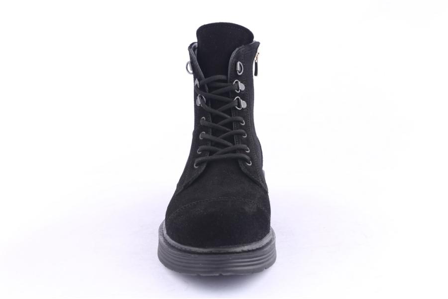 D.moro Shoes Men Suede Leather Ankle Boots For Winter: M041 Black (Wholesale)