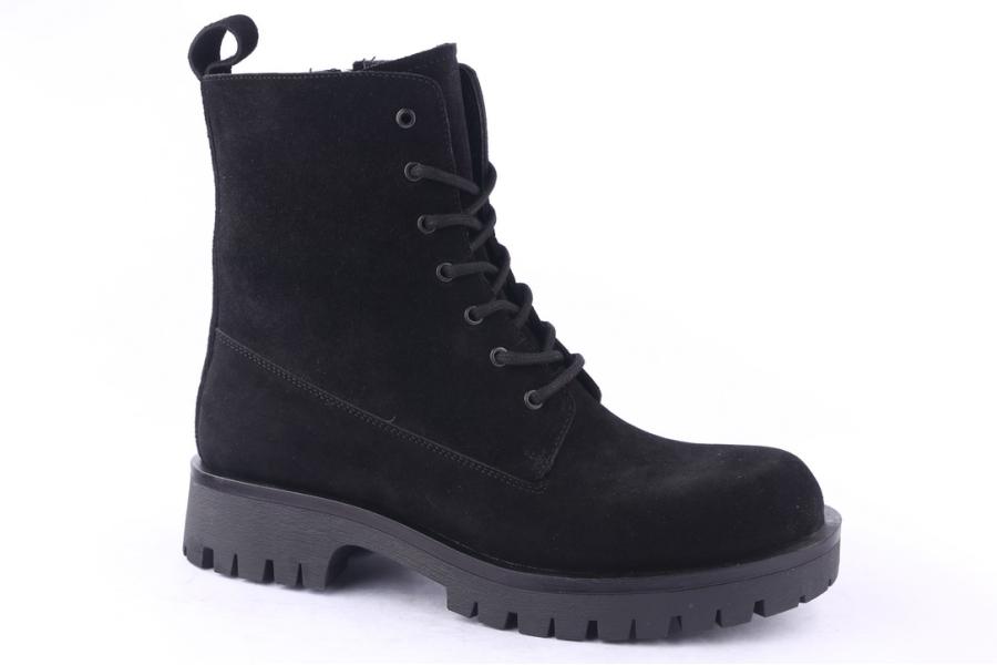 D.moro Shoes Men Suede Leather Ankle Boots For Winter: M042 Black (Wholesale)