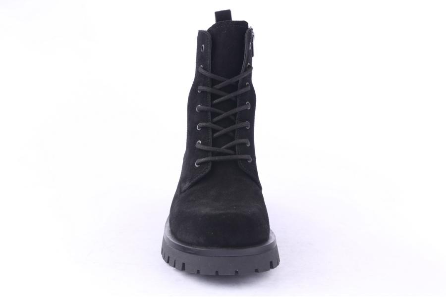 D.moro Shoes Men Suede Leather Ankle Boots For Winter: M042 Black (Wholesale)
