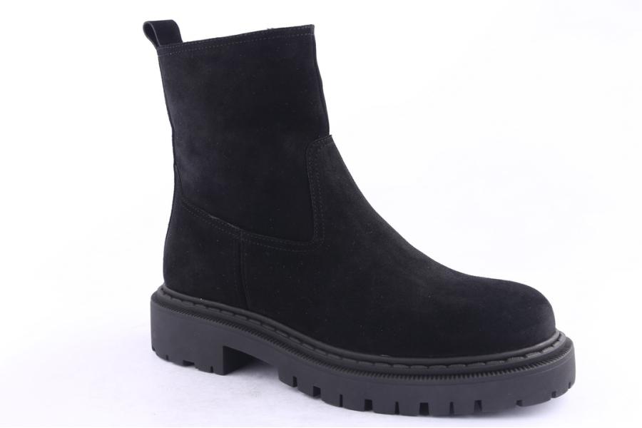D.moro Shoes Men Suede Leather Ankle Boots For Winter: M043 Black (Wholesale)