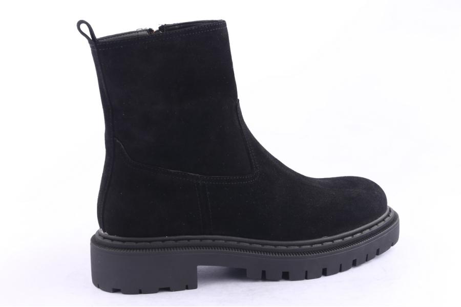 D.moro Shoes Men Suede Leather Ankle Boots For Winter: M043 Black (Wholesale)