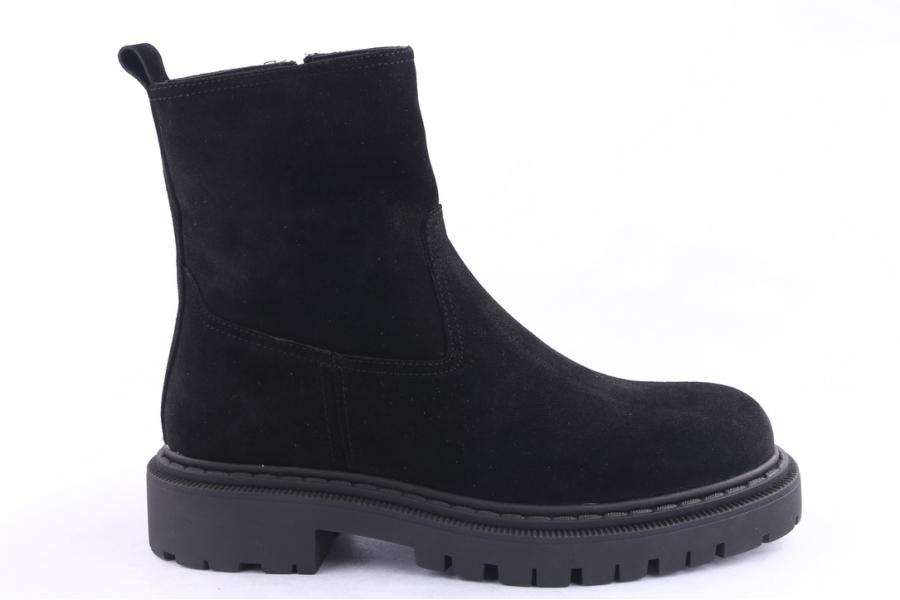 d.moro shoes Men Suede Leather Ankle Boots for Winter: M043 Black (Wholesale)