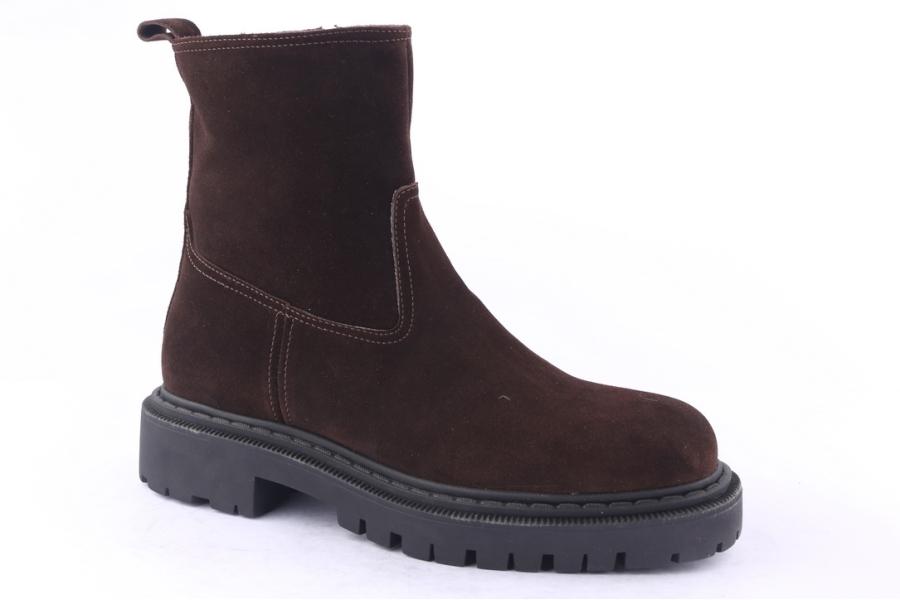 D.moro Shoes Men Suede Leather Ankle Boots For Winter: M043 Brown (Wholesale)