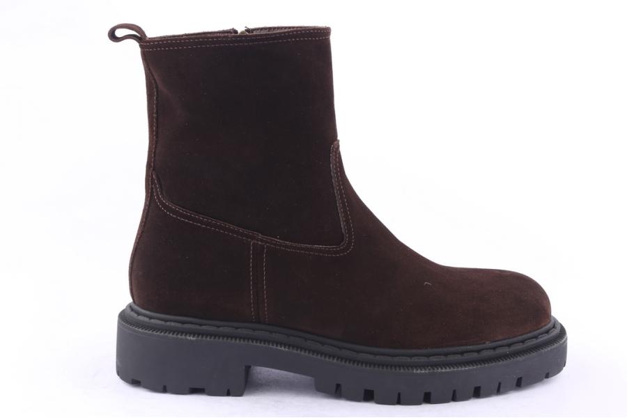 d.moro shoes Men Suede Leather Ankle Boots for Winter: M043 Brown (Wholesale)