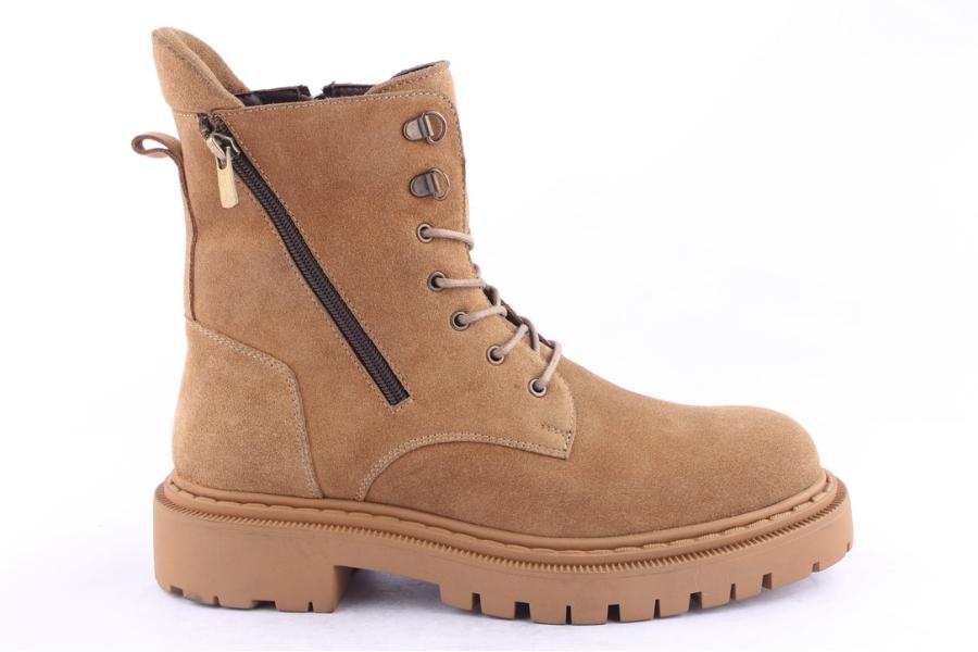 d.moro shoes Men Suede Leather Ankle Boots for Winter: M044 Tobacco (Wholesale)