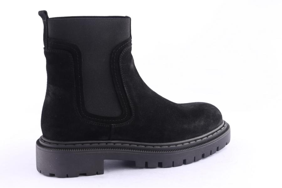 D.moro Shoes Men Suede Leather Ankle Boots For Winter: M048 Black (Wholesale)