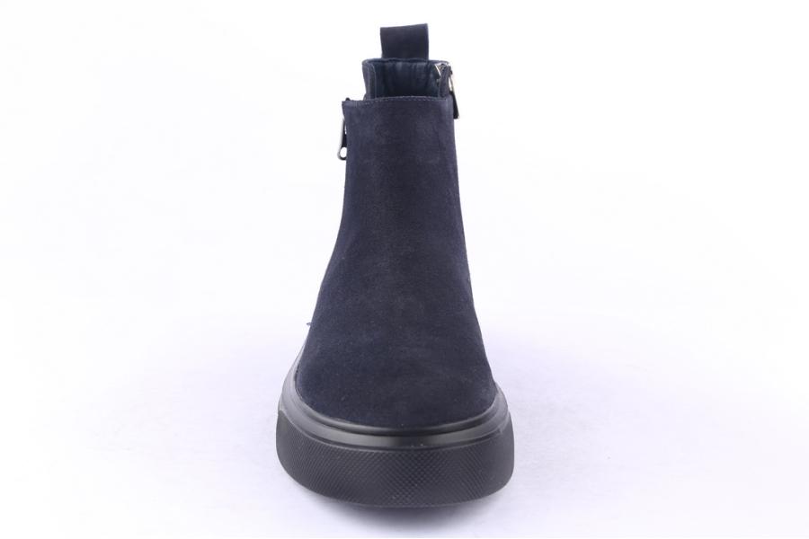 D.moro Shoes Men Suede Leather Ankle Boots For Winter: M060 Navy Blue (Wholesale)