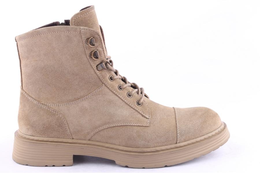 d.moro shoes Men Suede Leather Ankle Boots for Winter: M061 Beige (Wholesale)