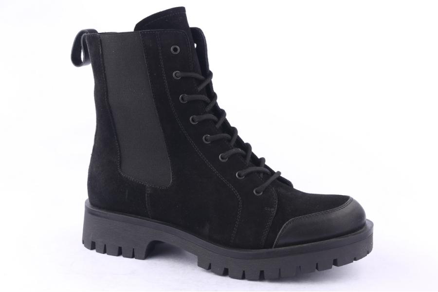 D.moro Shoes Men Suede Leather Ankle Boots For Winter: M062 Black (Wholesale)