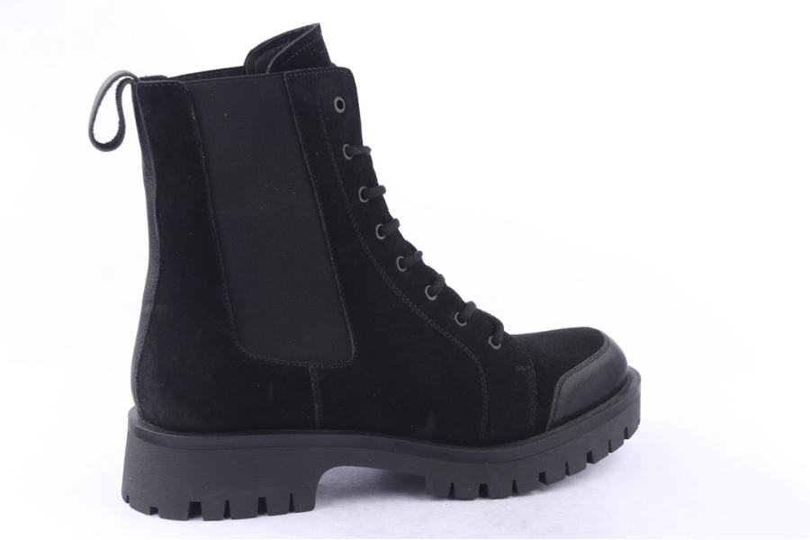 D.moro Shoes Men Suede Leather Ankle Boots For Winter: M062 Black (Wholesale)