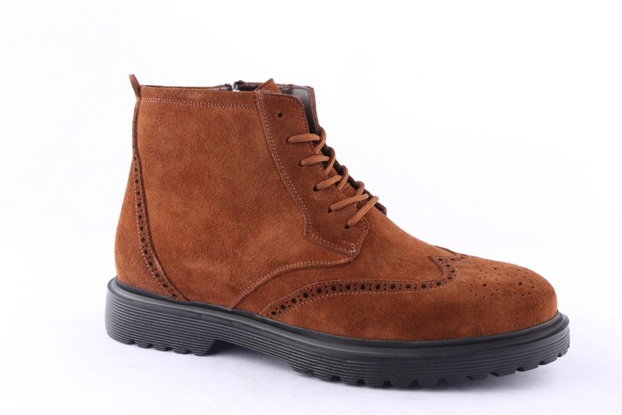 D.moro Shoes Men Suede Leather Ankle Boots For Winter: M064 Tan (Wholesale)