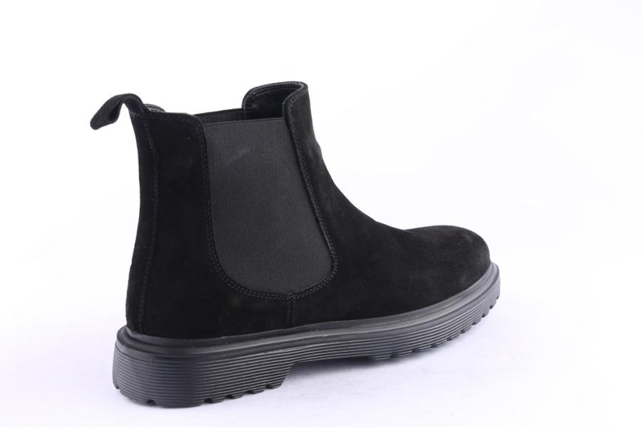 D.moro Shoes Men Suede Leather Ankle Boots For Winter: M068 Black (Wholesale)