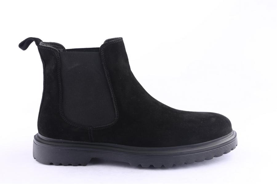 d.moro shoes Men Suede Leather Ankle Boots for Winter: M068 Black (Wholesale)