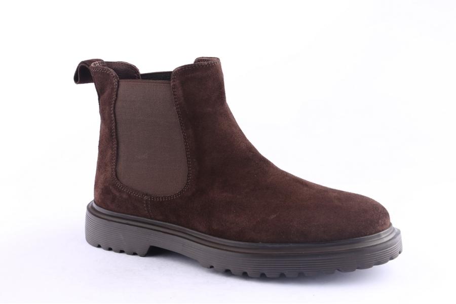 D.moro Shoes Men Suede Leather Ankle Boots For Winter: M068 Brown (Wholesale)