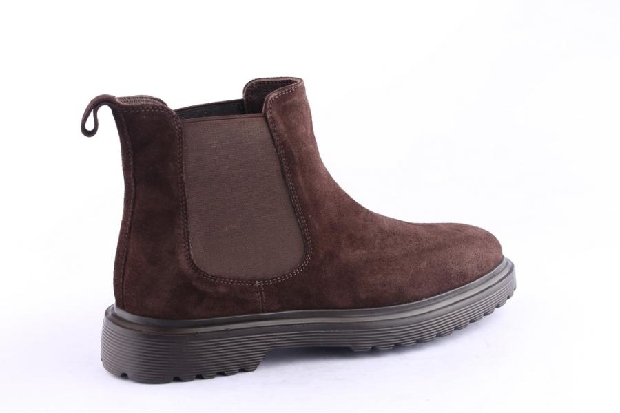 D.moro Shoes Men Suede Leather Ankle Boots For Winter: M068 Brown (Wholesale)