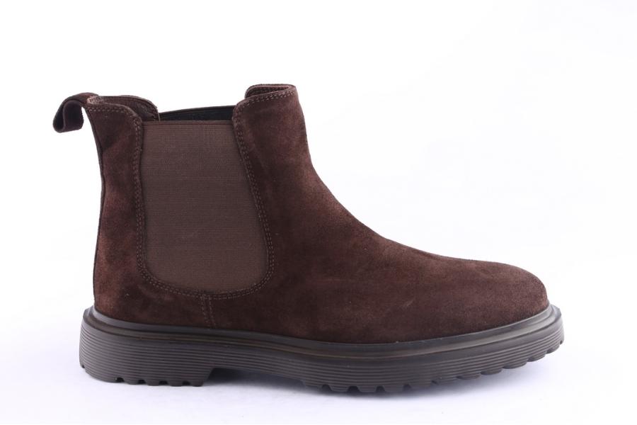 d.moro shoes Men Suede Leather Ankle Boots for Winter: M068 Brown (Wholesale)