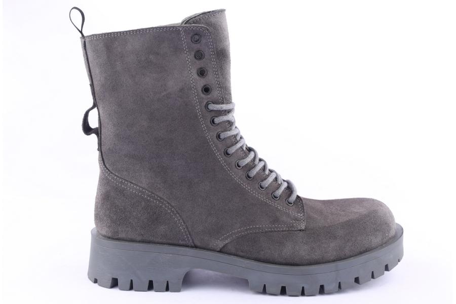 d.moro shoes Men Suede Leather Ankle Boots for Winter: M07 Grey (Wholesale)