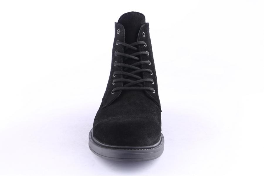 D.moro Shoes Men Suede Leather Ankle Boots For Winter: M072 Black (Wholesale)