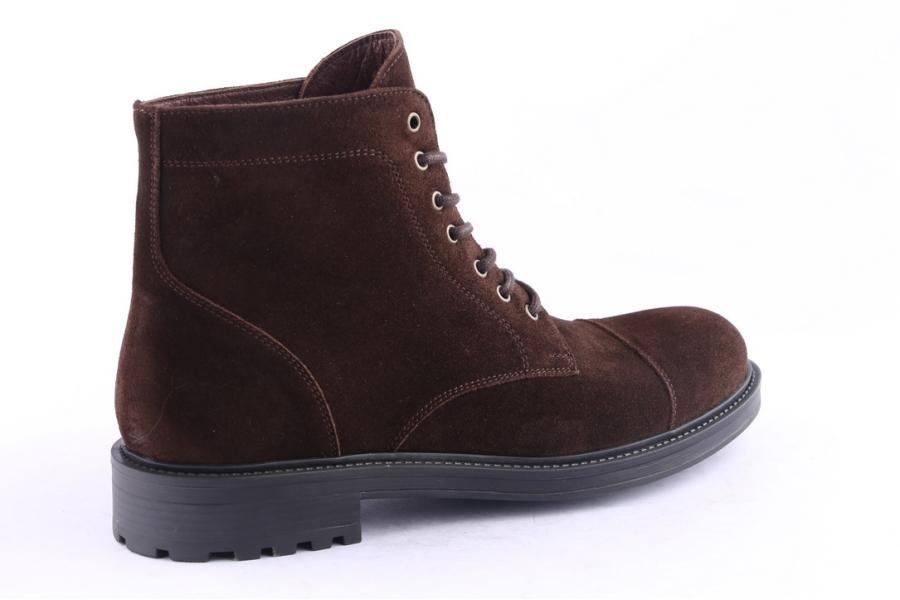 D.moro Shoes Men Suede Leather Ankle Boots For Winter: M072 Brown (Wholesale)