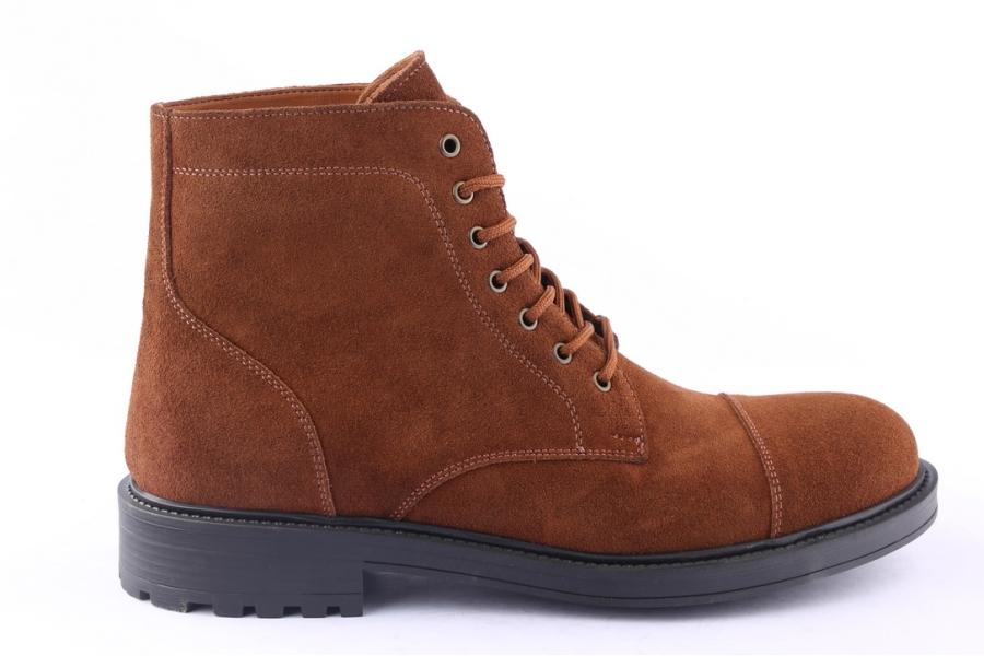 d.moro shoes Men Suede Leather Ankle Boots for Winter: M072 Tan (Wholesale)