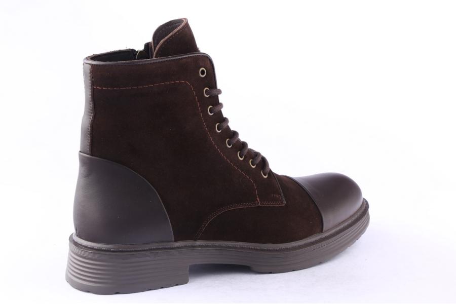 D.moro Shoes Men Suede Leather Ankle Boots For Winter: M073 Brown (Wholesale)