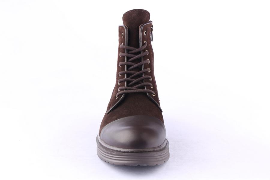 D.moro Shoes Men Suede Leather Ankle Boots For Winter: M073 Brown (Wholesale)