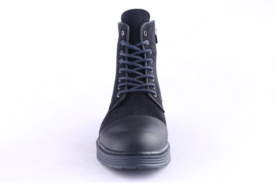D.moro Shoes Men Suede Leather Ankle Boots For Winter: M073 Navy Blue (Wholesale)