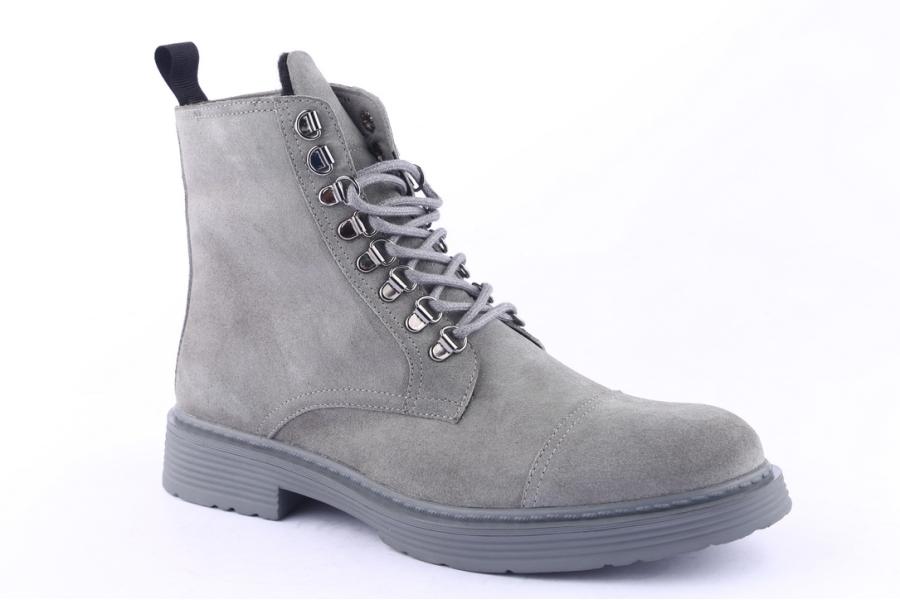 D.moro Shoes Men Suede Leather Ankle Boots For Winter: M08 Grey (Wholesale)
