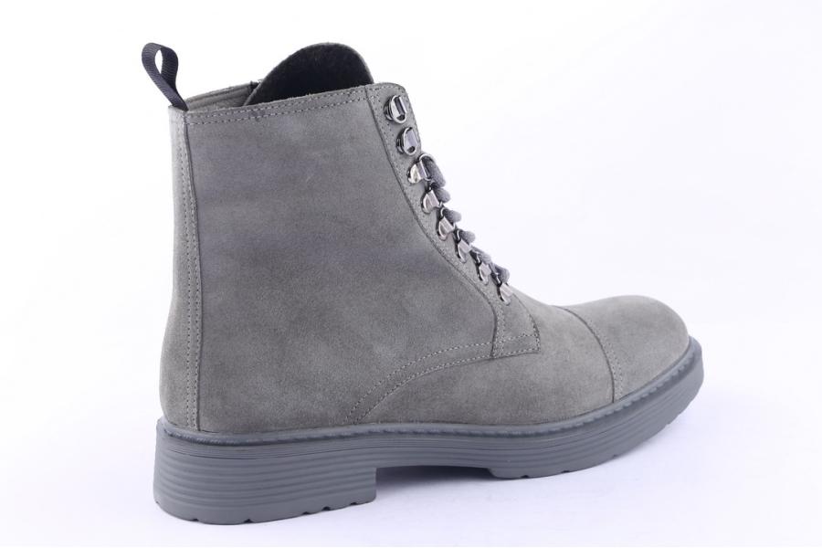 D.moro Shoes Men Suede Leather Ankle Boots For Winter: M08 Grey (Wholesale)