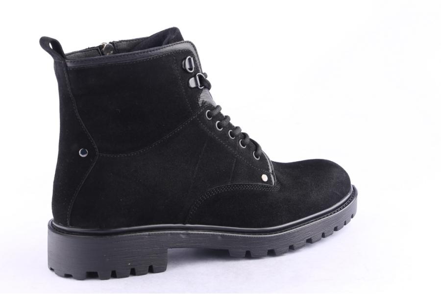 D.moro Shoes Men Suede Leather Ankle Boots For Winter: M085 Black (Wholesale)