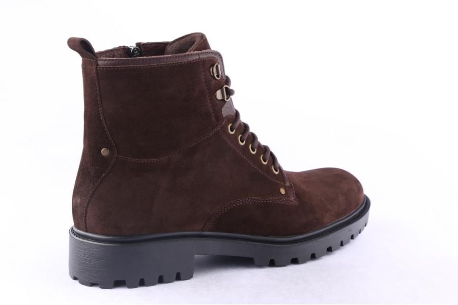 D.moro Shoes Men Suede Leather Ankle Boots For Winter: M085 Brown (Wholesale)