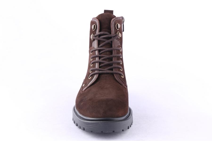 D.moro Shoes Men Suede Leather Ankle Boots For Winter: M085 Brown (Wholesale)