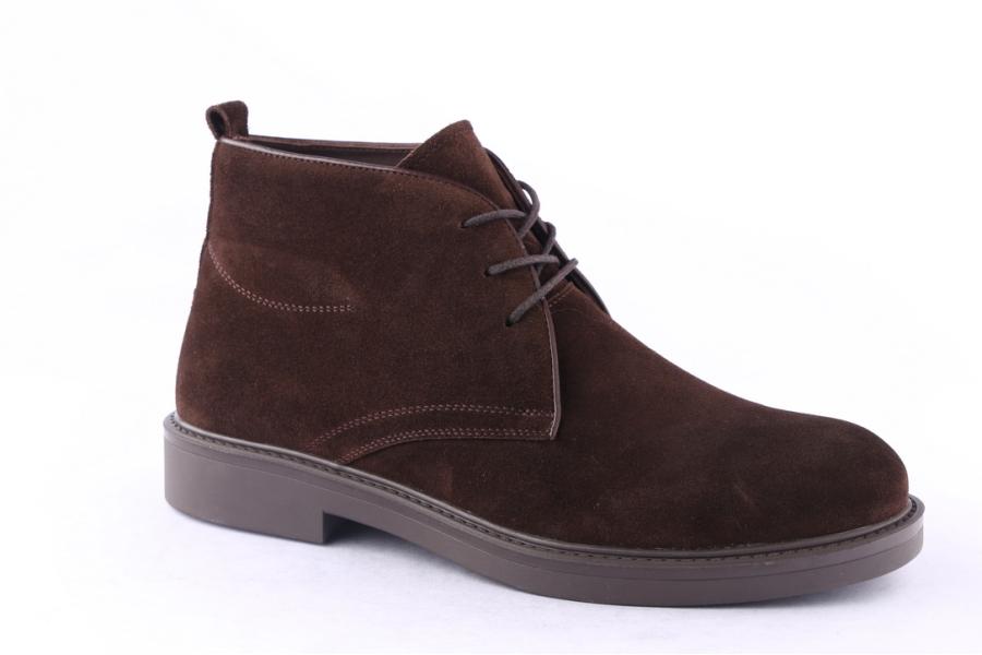 D.moro Shoes Men Suede Leather Ankle Boots For Winter: M087 Brown (Wholesale)