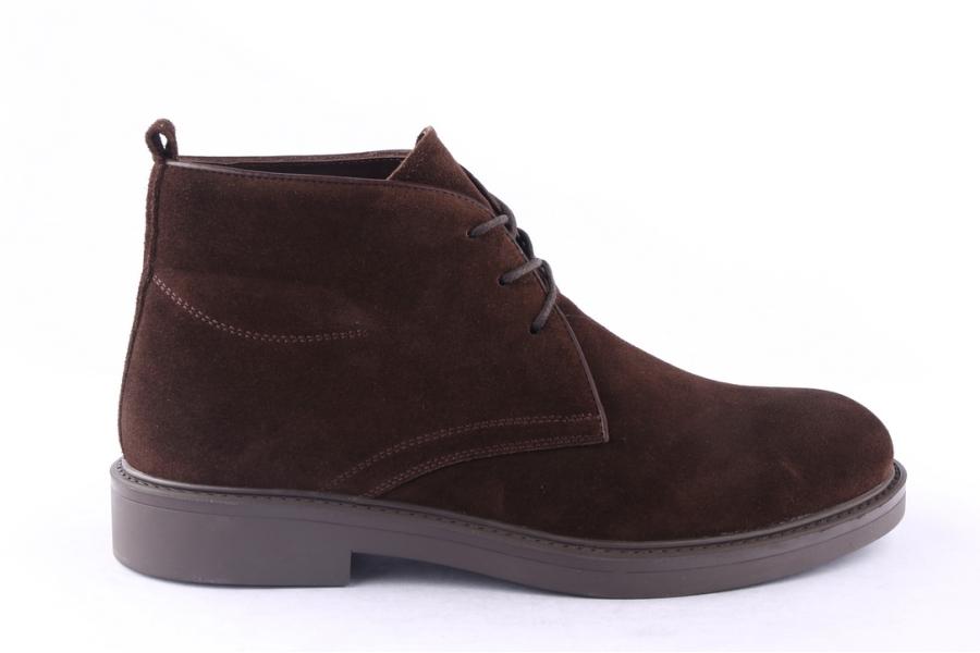 d.moro shoes Men Suede Leather Ankle Boots for Winter: M087 Brown (Wholesale)