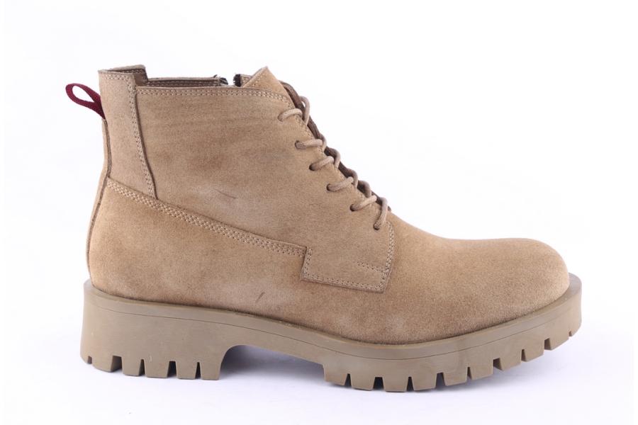 d.moro shoes Men Suede Leather Ankle Boots for Winter: M09 Beige (Wholesale)