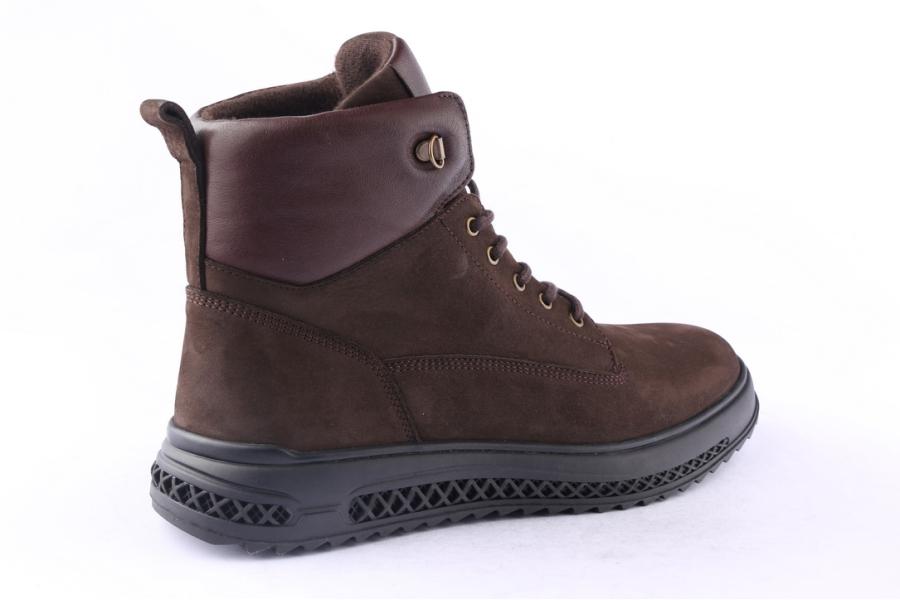 D.moro Shoes Men Suede Leather Ankle Boots For Winter: M090 Brown (Wholesale)