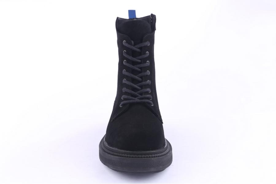 D.moro Shoes Men Suede Leather Ankle Boots For Winter: M12 Black (Wholesale)