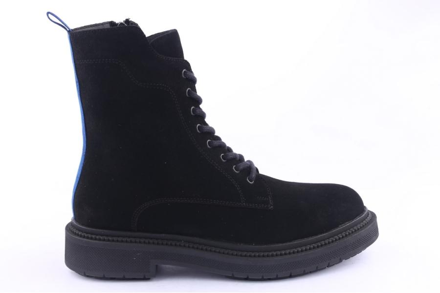 d.moro shoes Men Suede Leather Ankle Boots for Winter: M12 Black (Wholesale)