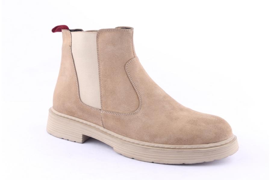 D.moro Shoes Men Suede Leather Ankle Boots For Winter: M13 Beige (Wholesale)