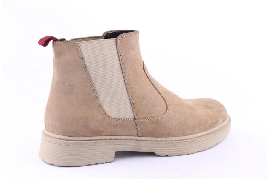 D.moro Shoes Men Suede Leather Ankle Boots For Winter: M13 Beige (Wholesale)