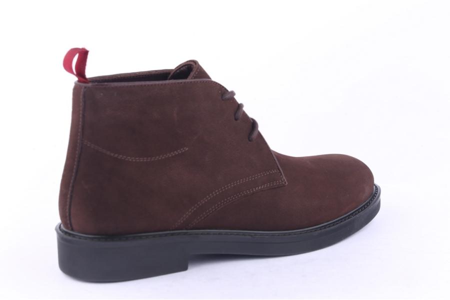 D.moro Shoes Men Suede Leather Ankle Boots For Winter: M19 Brown (Wholesale)