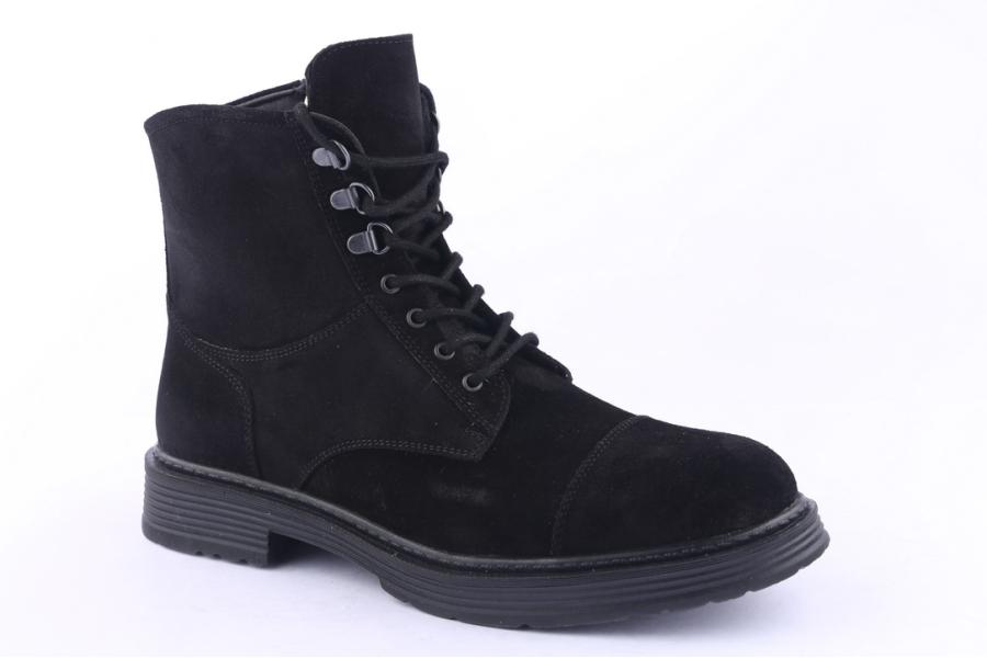 D.moro Shoes Men Suede Leather Ankle Boots For Winter: M20 Black (Wholesale)