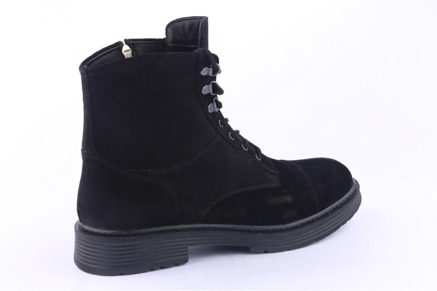 D.moro Shoes Men Suede Leather Ankle Boots For Winter: M20 Black (Wholesale)