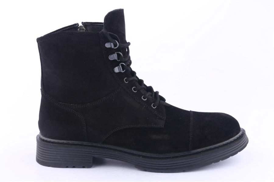 d.moro shoes Men Suede Leather Ankle Boots for Winter: M20 Black (Wholesale)