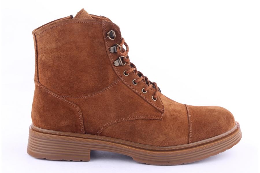 d.moro shoes Men Suede Leather Ankle Boots for Winter: M20 Tan (Wholesale)