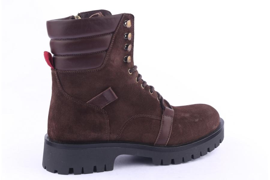 D.moro Shoes Men Suede Leather Ankle Boots For Winter: M21 Brown (Wholesale)