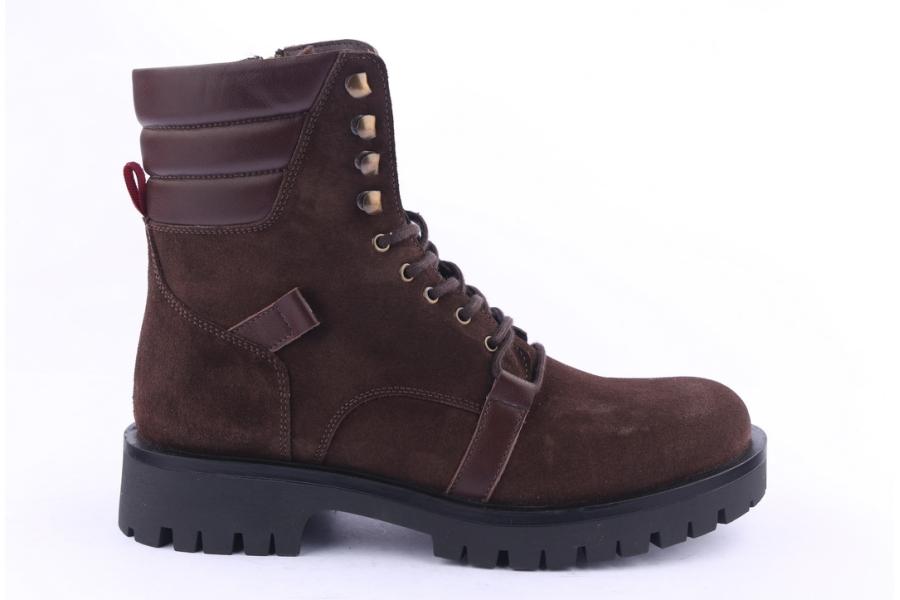 d.moro shoes Men Suede Leather Ankle Boots for Winter: M21 Brown (Wholesale)