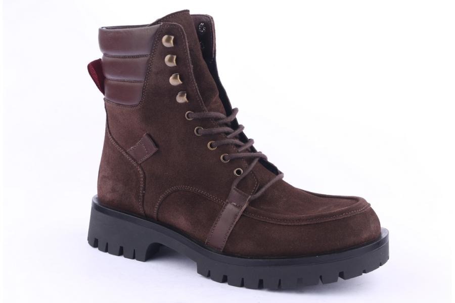 D.moro Shoes Men Suede Leather Ankle Boots For Winter: M22 Brown (Wholesale)