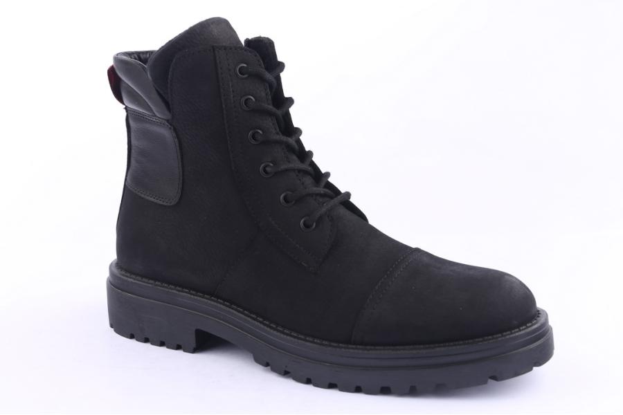 D.moro Shoes Men Suede Leather Ankle Boots For Winter: M23 Black (Wholesale)