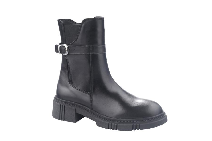 d.moro shoes Women Leather Ankle Boots for Winter: 1028-22 Black (Wholesale)